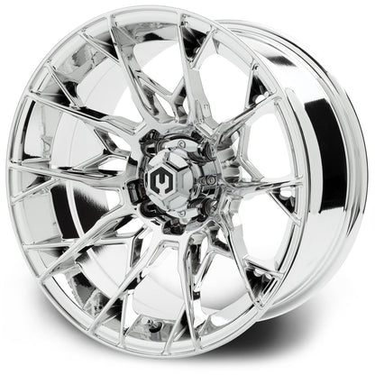 MODZ® Chaos Chrome 15" Golf Cart Wheel