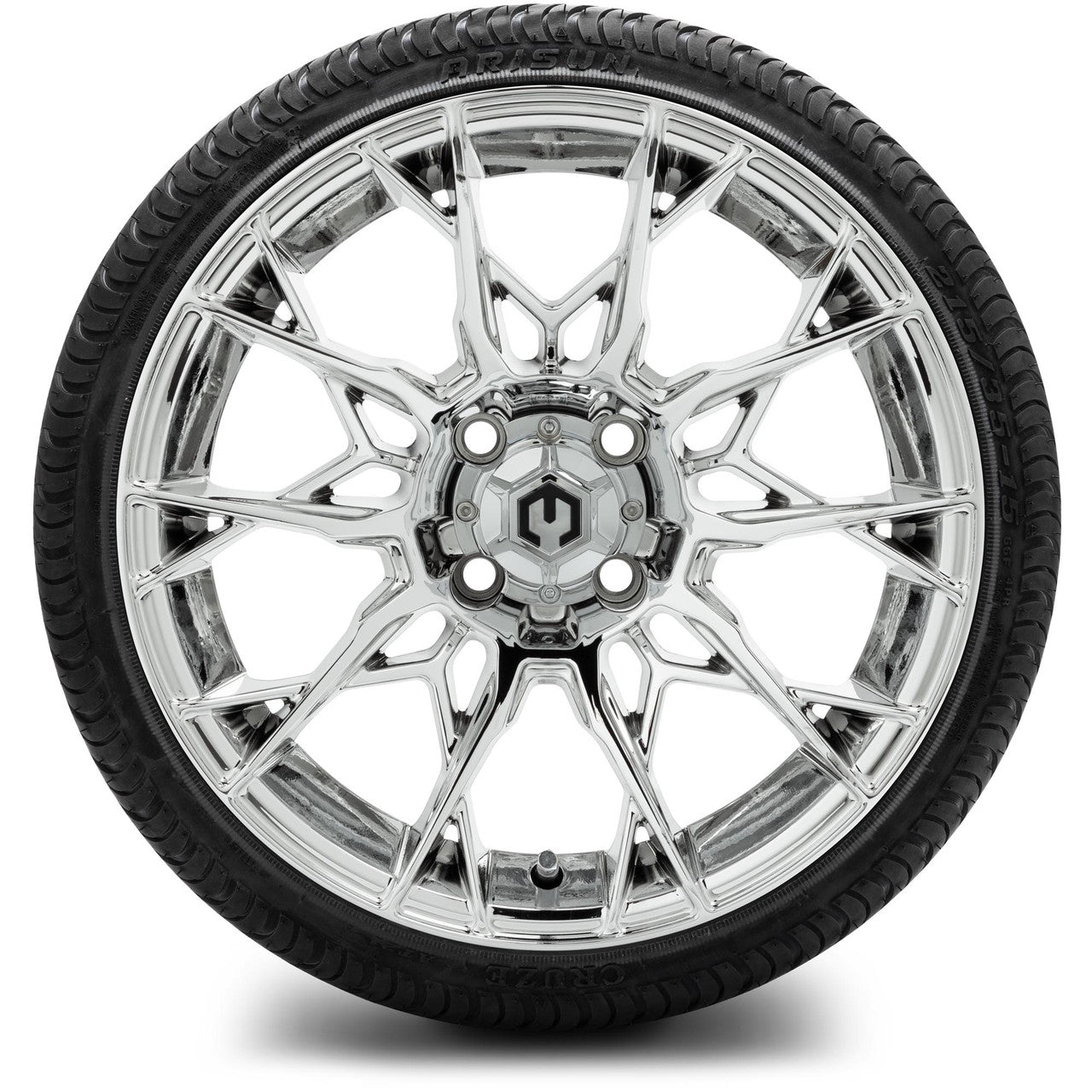 MODZ® 15" Chaos Chrome Wheels & Street Tires Combo