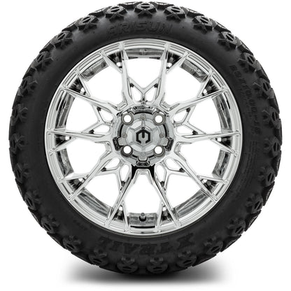 MODZ® 15" Chaos Chrome Wheels & Off-Road Tires Combo