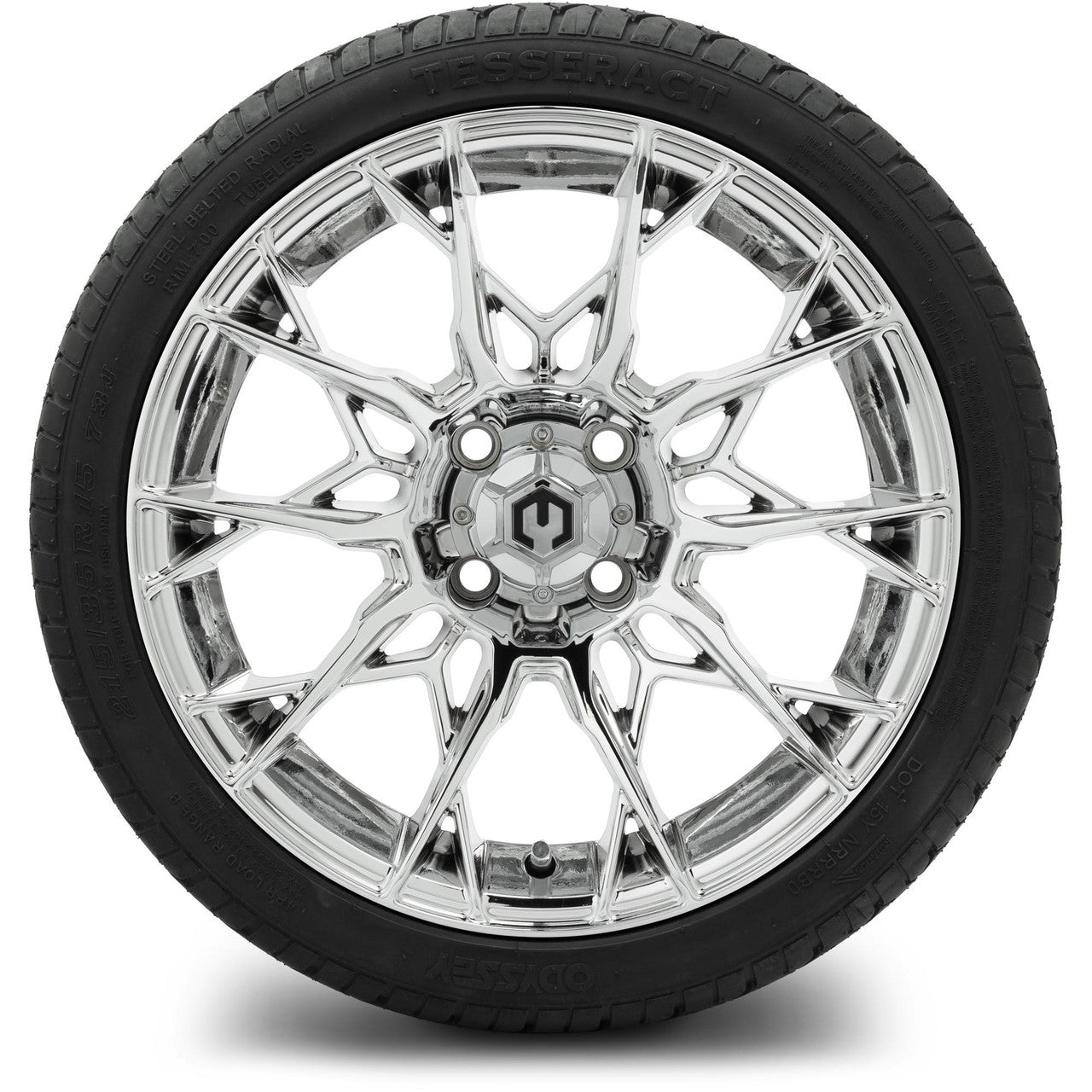 MODZ® 15" Chaos Chrome Wheels & Street Tires Combo