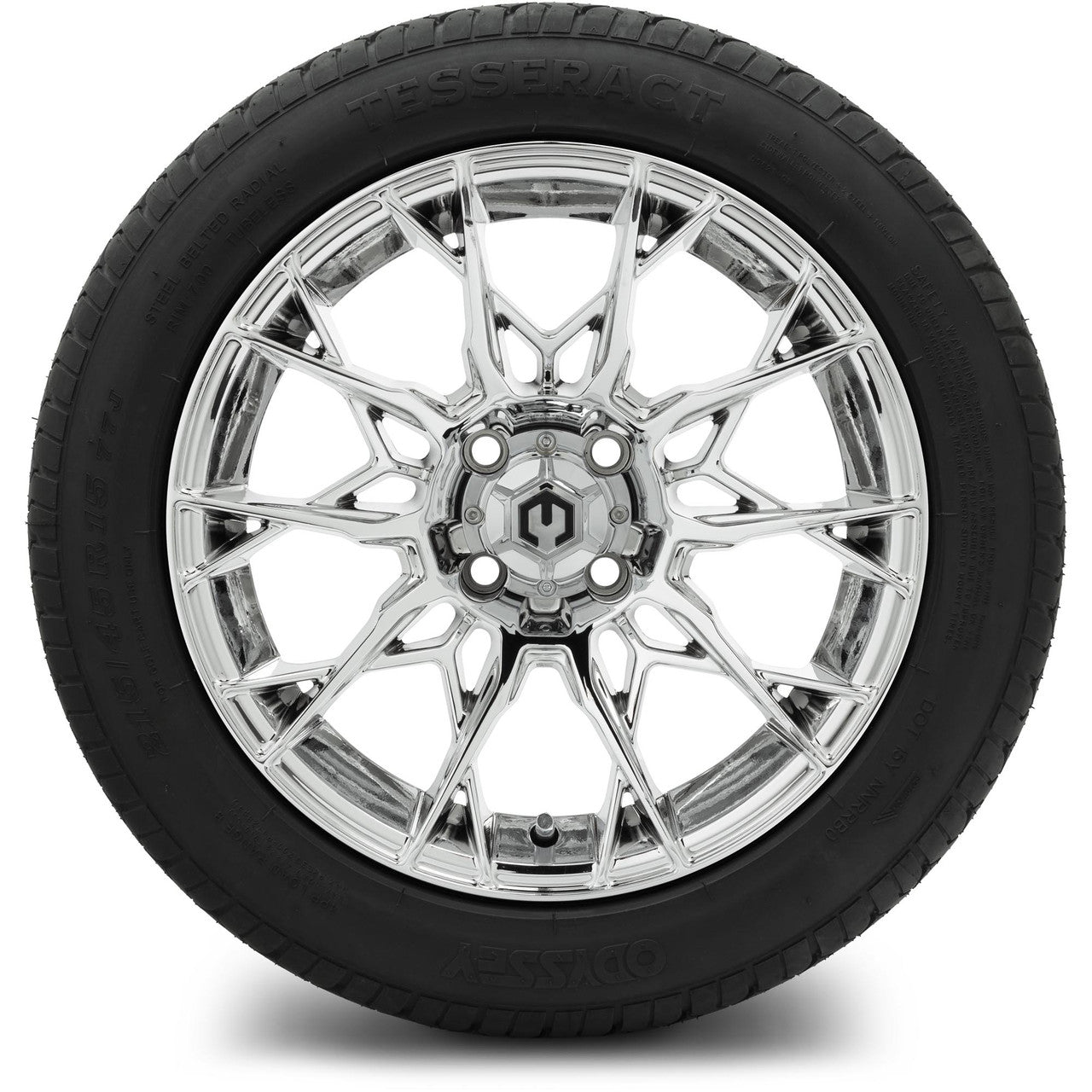 MODZ® 15" Chaos Chrome Wheels & Street Tires Combo
