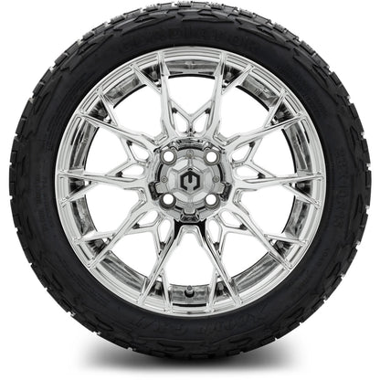 MODZ® 15" Chaos Chrome Wheels & Off-Road Tires Combo