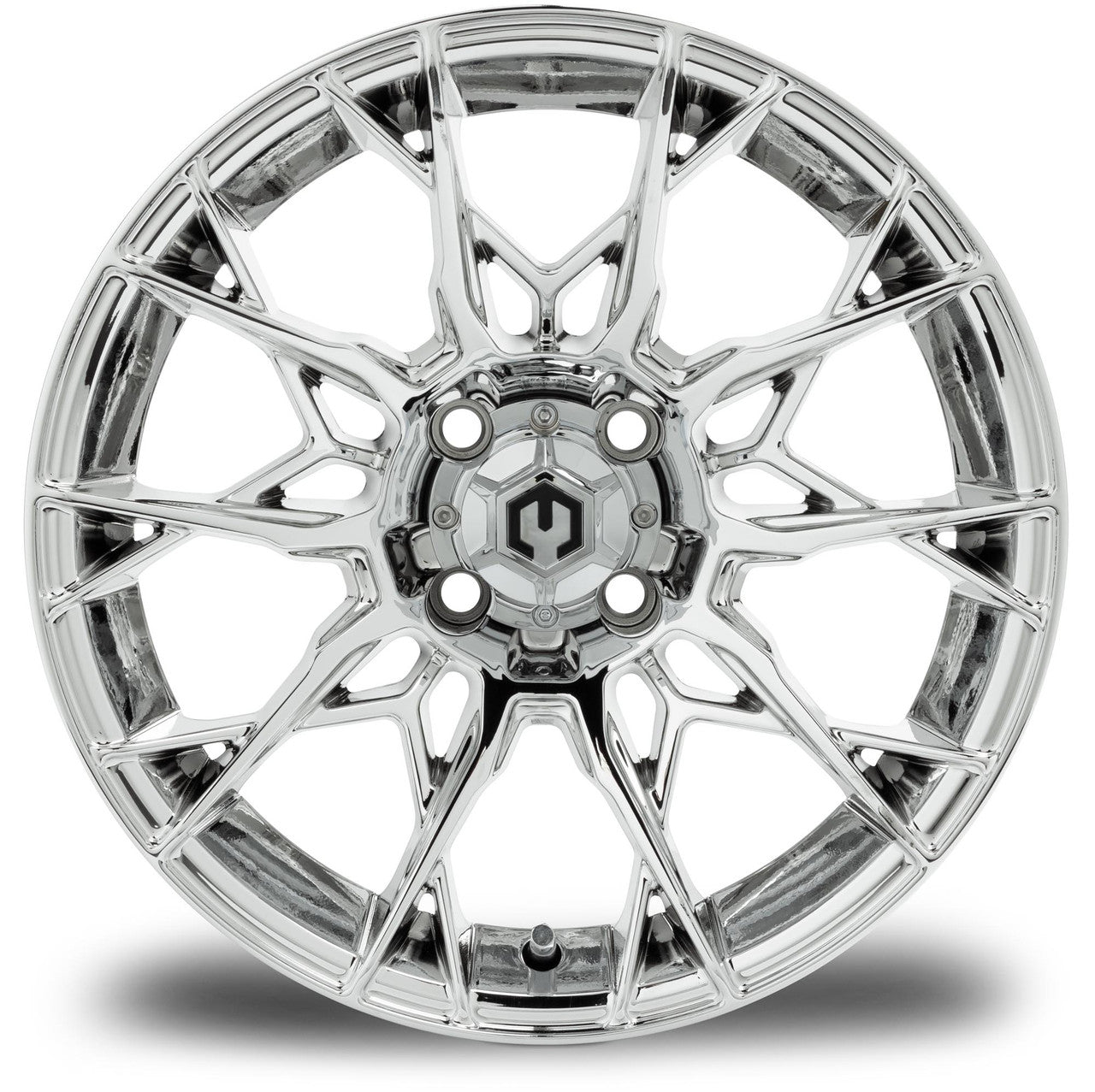 MODZ® Chaos Chrome 15" Golf Cart Wheel
