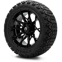 MODZ® 15" Chaos Glossy Black Wheels & Off-Road Tires Combo