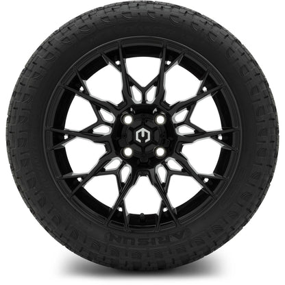 MODZ® 15" Chaos Glossy Black Wheels & Off-Road Tires Combo