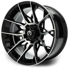 MODZ® Chaos Machined Black 15" Golf Cart Wheel