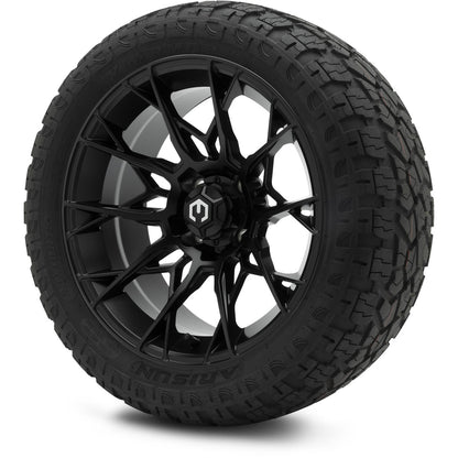 MODZ® 15" Chaos Matte Black Wheels & Off-Road Tires Combo