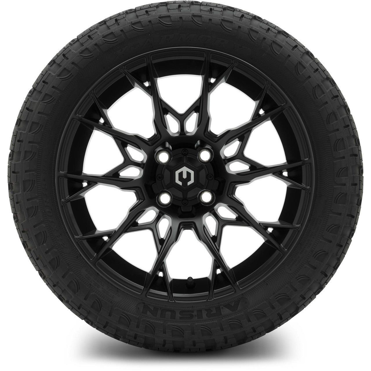 MODZ® 15" Chaos Matte Black Wheels & Off-Road Tires Combo