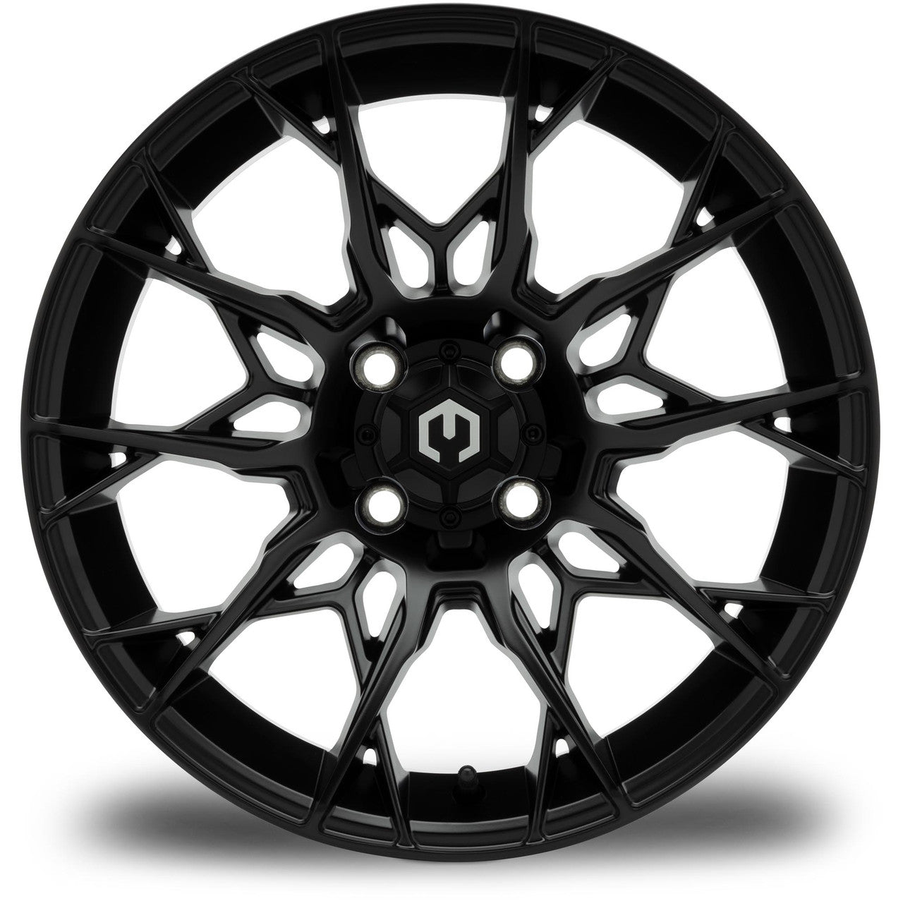 MODZ® Chaos Matte Black 15" Golf Cart Wheel