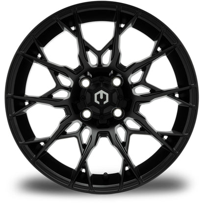 MODZ® Chaos Matte Black 15" Golf Cart Wheel