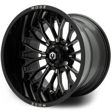 MODZ® Convict Glossy Black with Ball Mill 15x10" Golf Cart Wheel