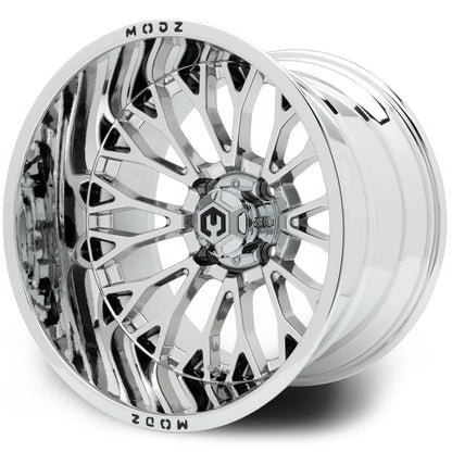 MODZ® Convict Chrome 15x10" Golf Cart Wheel
