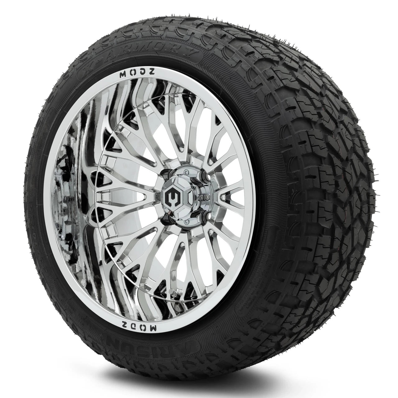 MODZ® 15x10" Convict Chrome Wheels & Off-Road Tires Combo