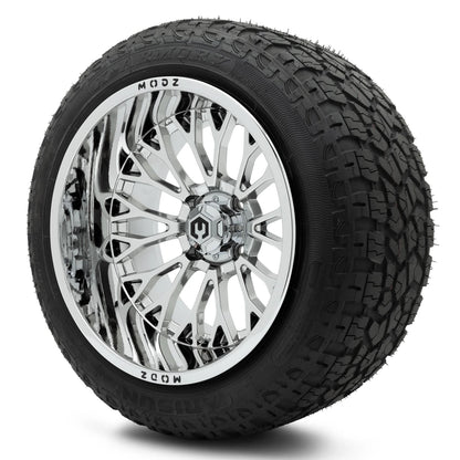 MODZ® 15x10" Convict Chrome Wheels & Off-Road Tires Combo