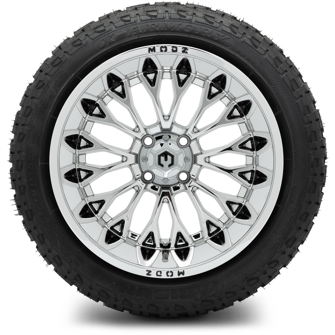 MODZ® 15x10" Convict Chrome Wheels & Off-Road Tires Combo