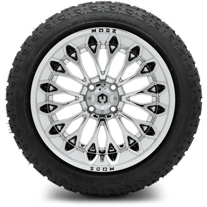 MODZ® 15x10" Convict Chrome Wheels & Off-Road Tires Combo