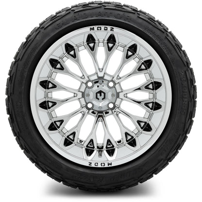MODZ® 15x10" Convict Chrome Wheels & Off-Road Tires Combo
