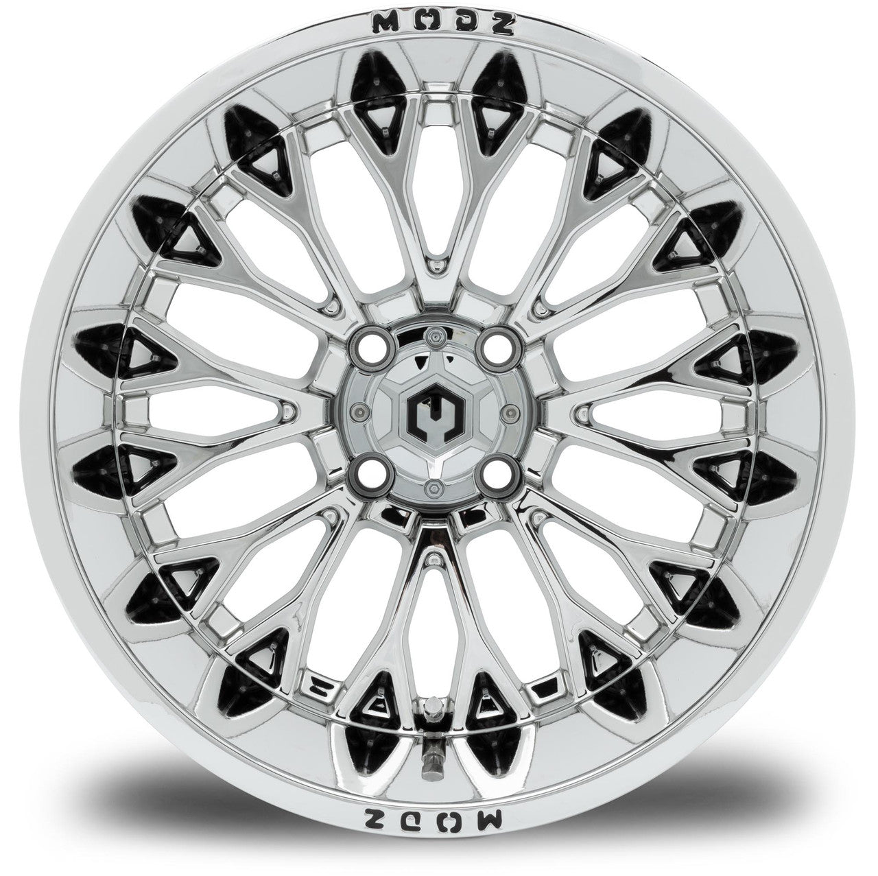 MODZ® Convict Chrome 15x10" Golf Cart Wheel