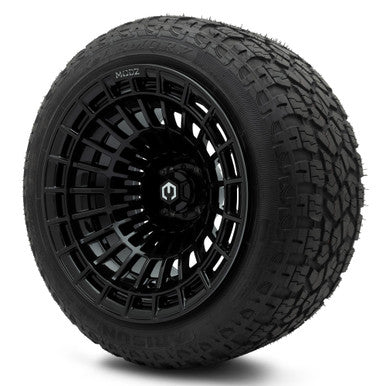 MODZ® 15x10" Felon Glossy Black Wheels & Off-Road Tires Combo