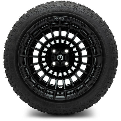 MODZ® 15x10" Felon Glossy Black Wheels & Off-Road Tires Combo