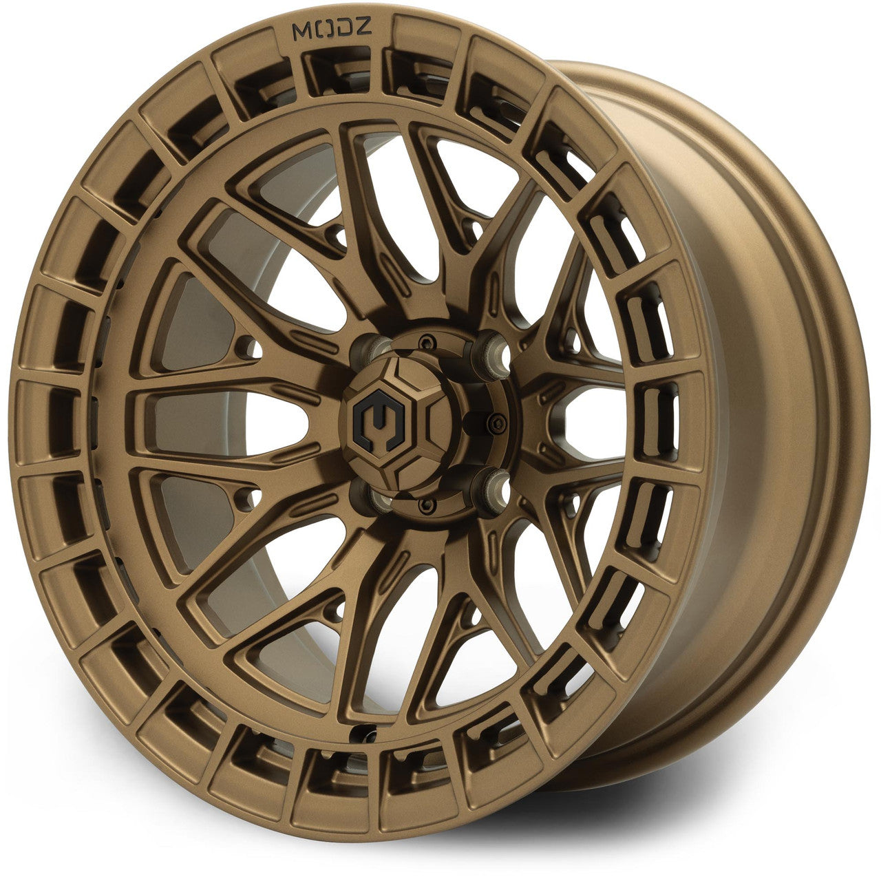 MODZ® Torrent Matte Bronze 15" Golf Cart Wheel