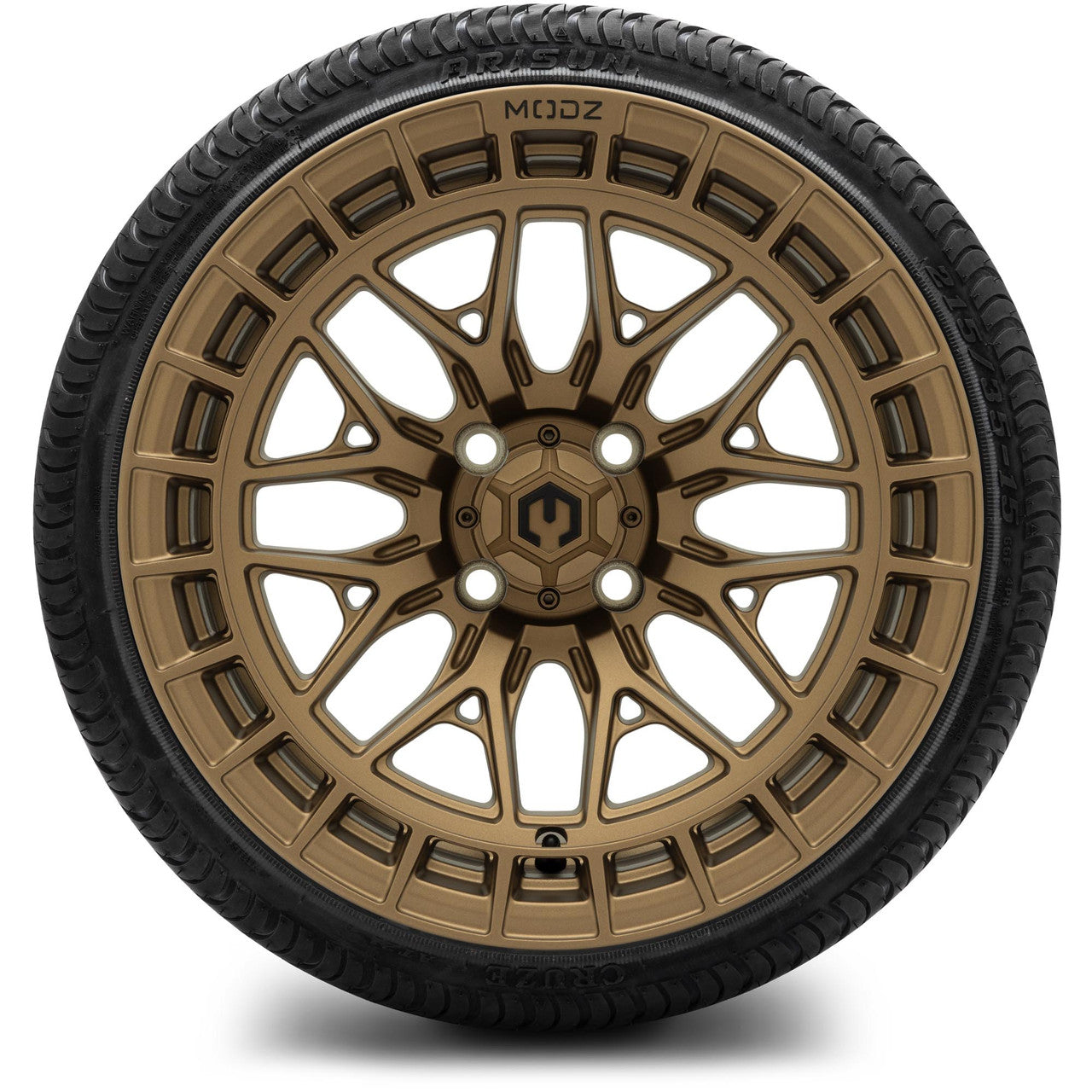 MODZ® 15" Torrent Matte Bronze Wheels & Street Tires Combo