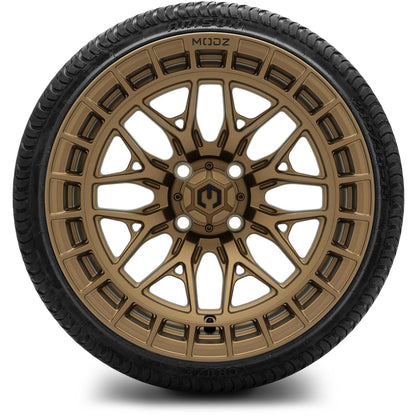 MODZ® 15" Torrent Matte Bronze Wheels & Street Tires Combo