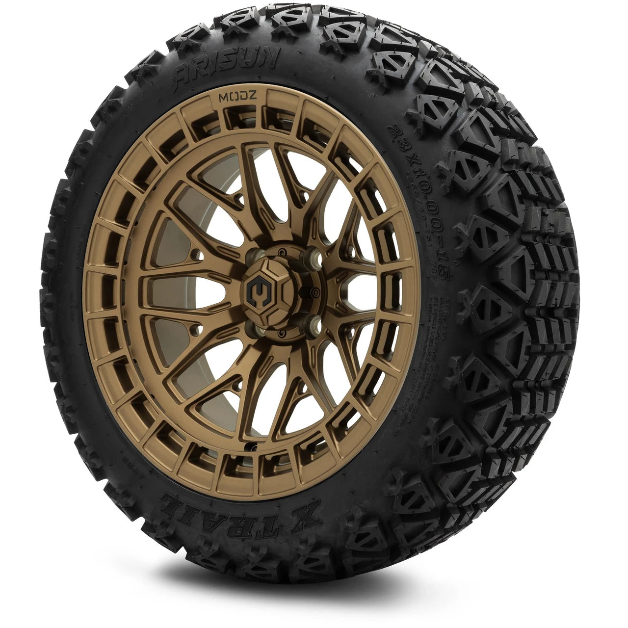 MODZ® 15" Torrent Matte Bronze Wheels & Off-Road Tires Combo