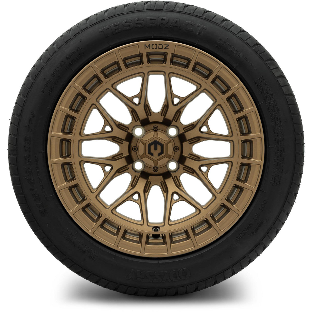 MODZ® 15" Torrent Matte Bronze Wheels & Street Tires Combo