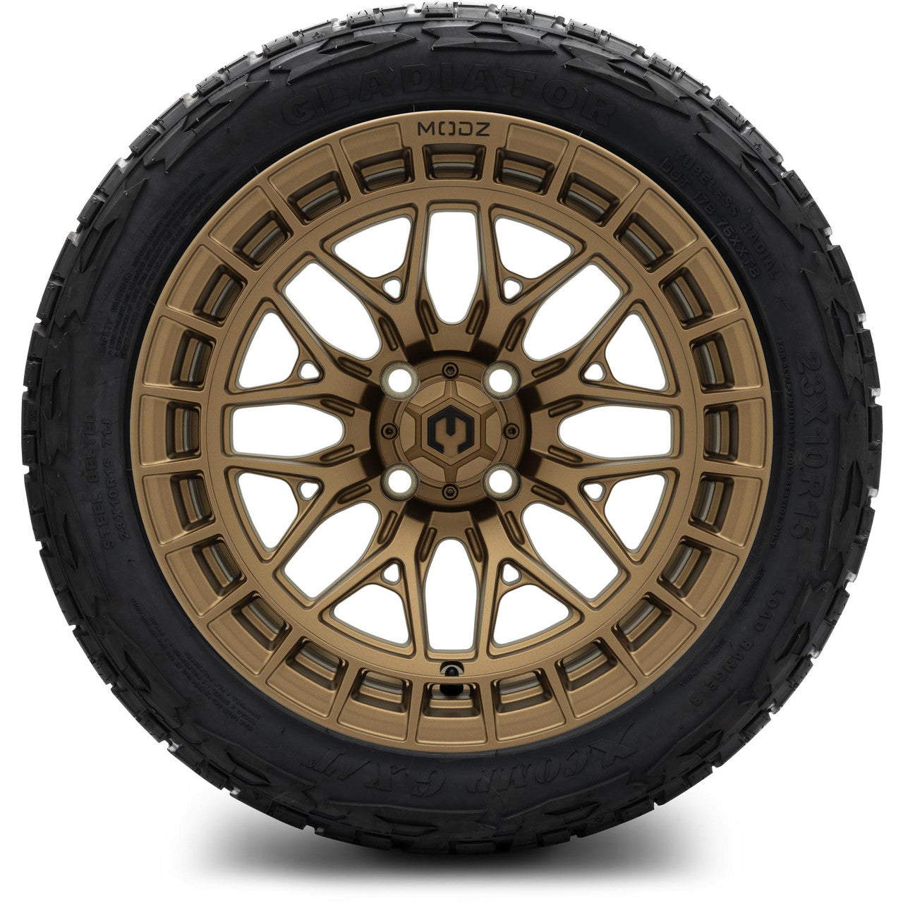 MODZ® 15" Torrent Matte Bronze Wheels & Off-Road Tires Combo