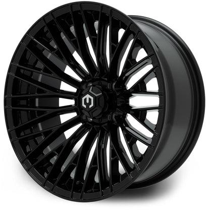 MODZ® Reaper Glossy Black 16" Golf Cart Wheel
