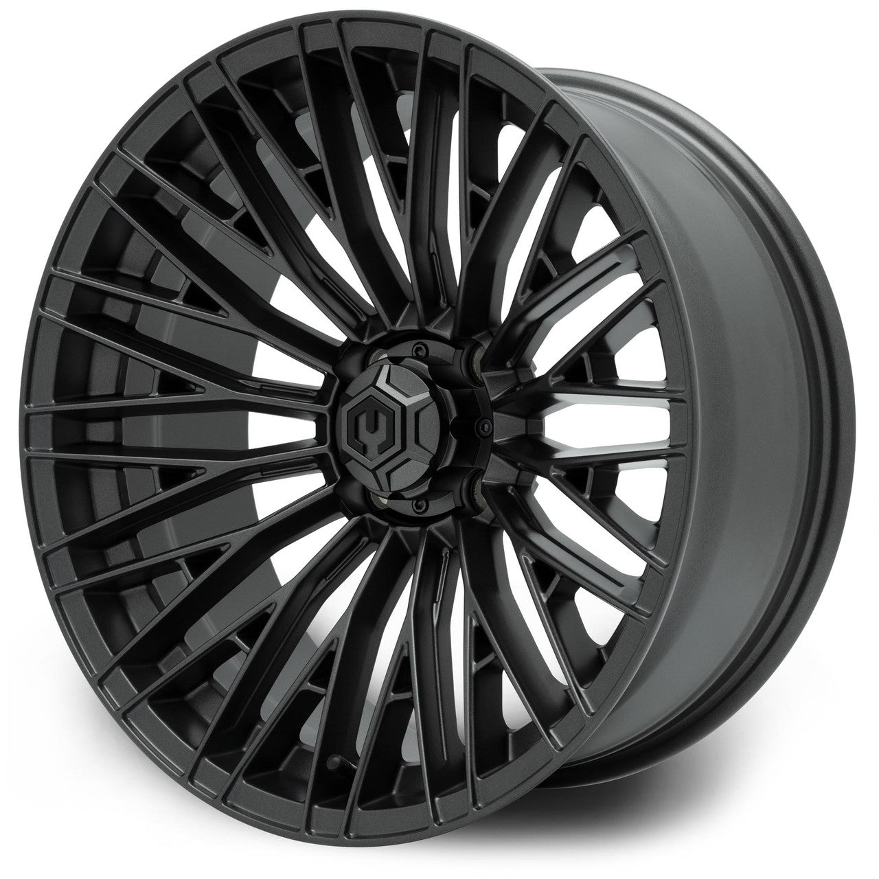 MODZ® Reaper Titanium Gunmetal 16" Golf Cart Wheel