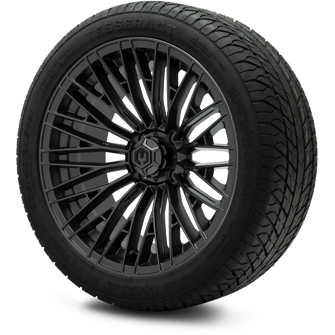 MODZ® 16" Reaper Titanium Gunmetal Wheels & Street Tires Combo