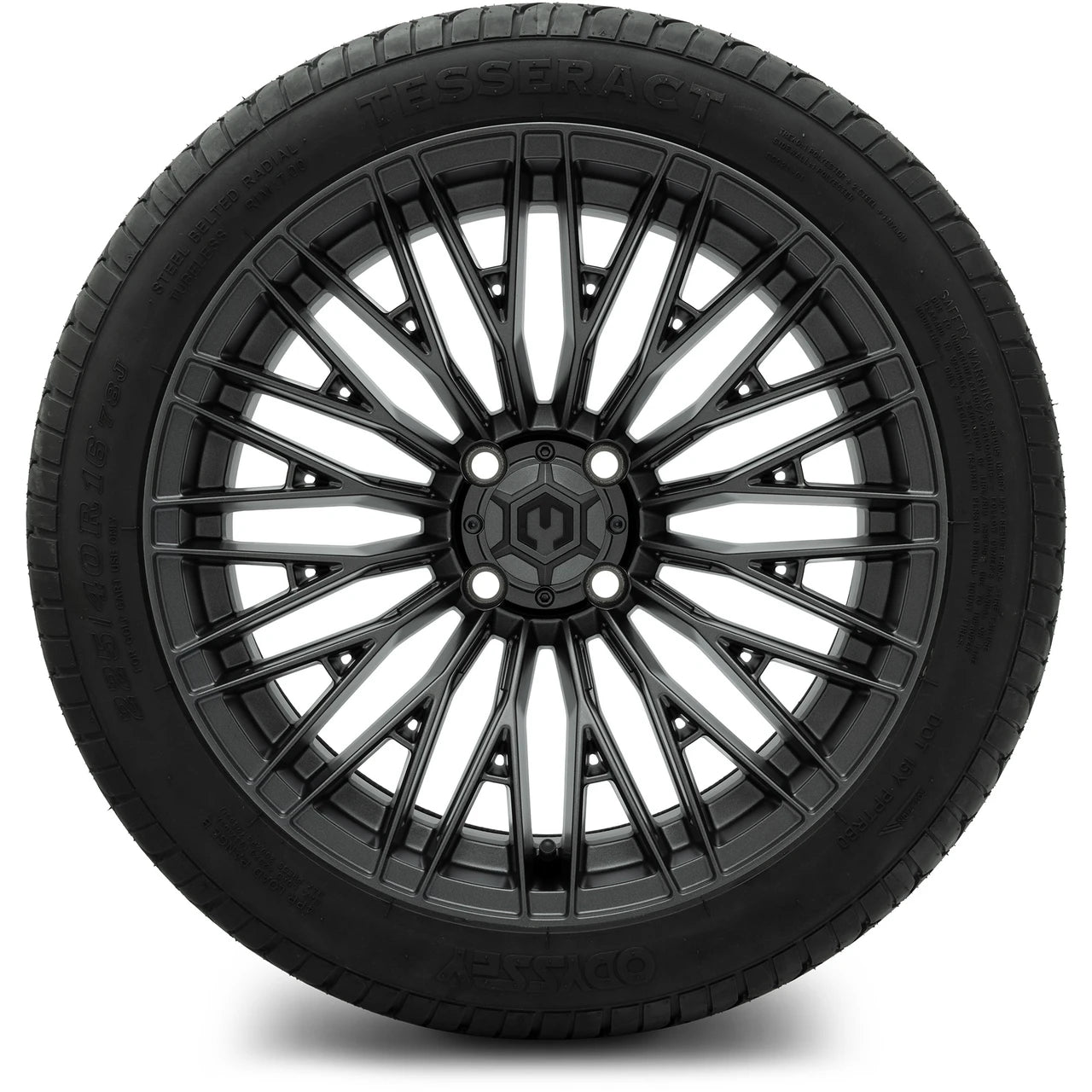 MODZ® 16" Reaper Titanium Gunmetal Wheels & Street Tires Combo