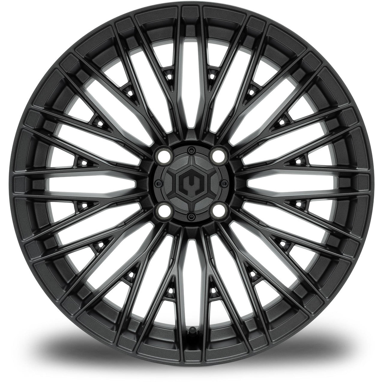 MODZ® Reaper Titanium Gunmetal 16" Golf Cart Wheel