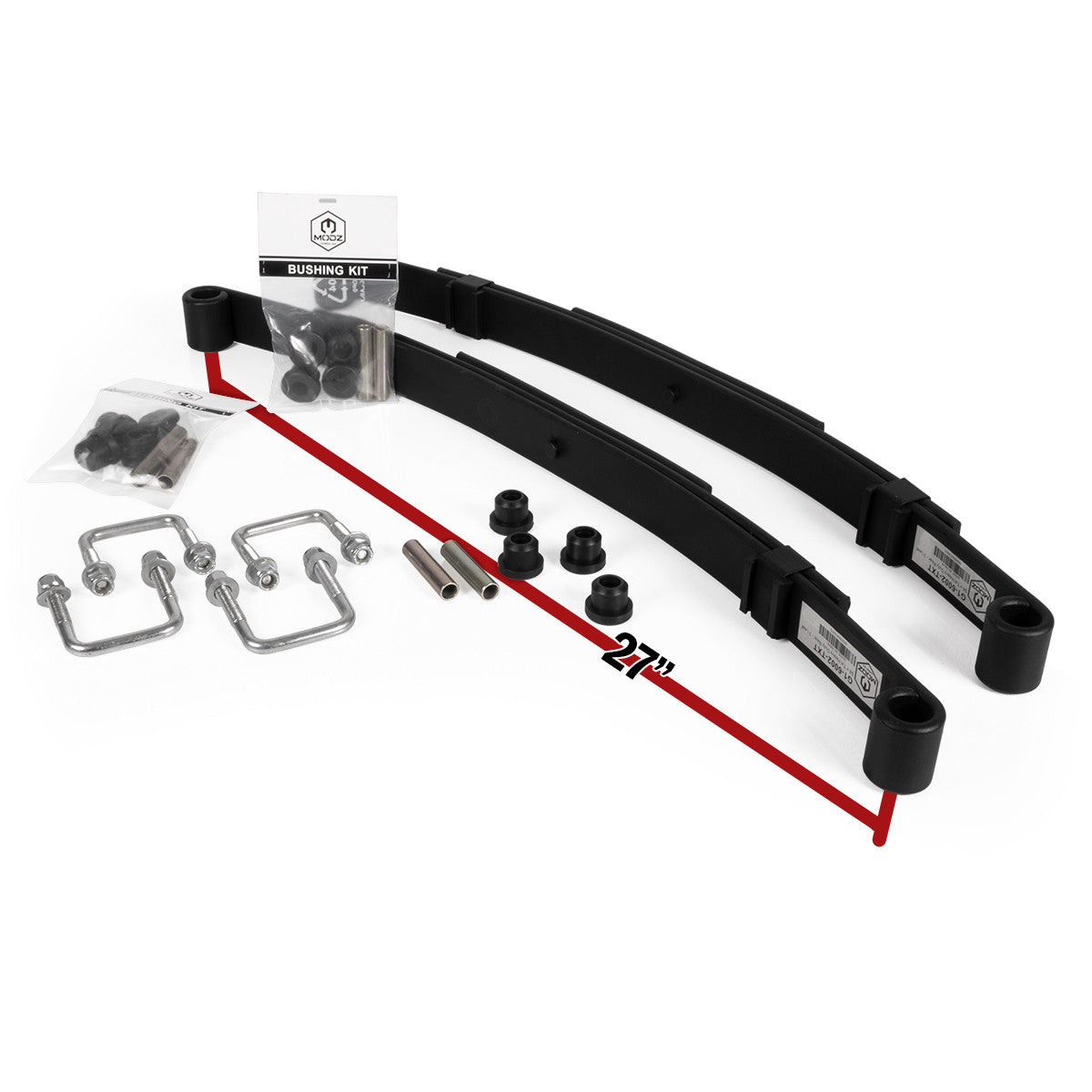 MODZ® EZGO TXT 1994-Up Heavy Duty Rear Leaf Spring Kit - 3 Leaf