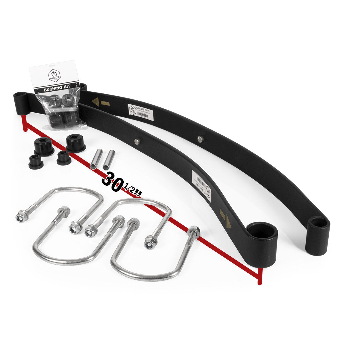 MODZ® EZGO RXV 2008-Up Heavy Duty Rear Leaf Spring Kit - Single Leaf
