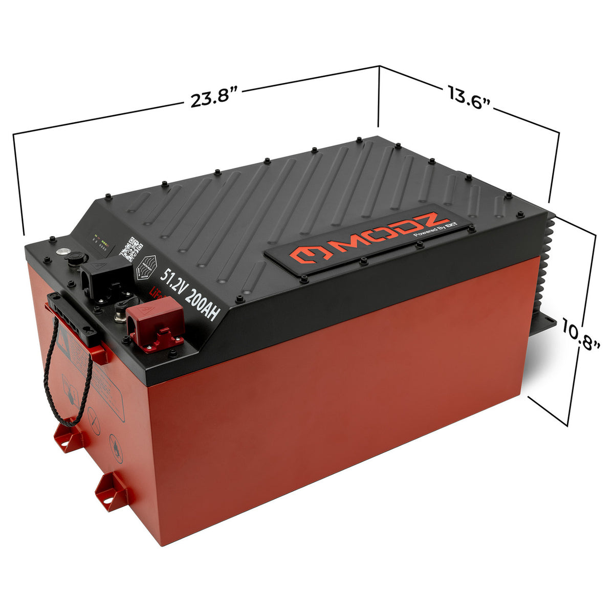MODZ® Universal 48 Volt (51.2v) 200Ah Blade Lithium Golf Cart Battery Bundle with Built-In Heater