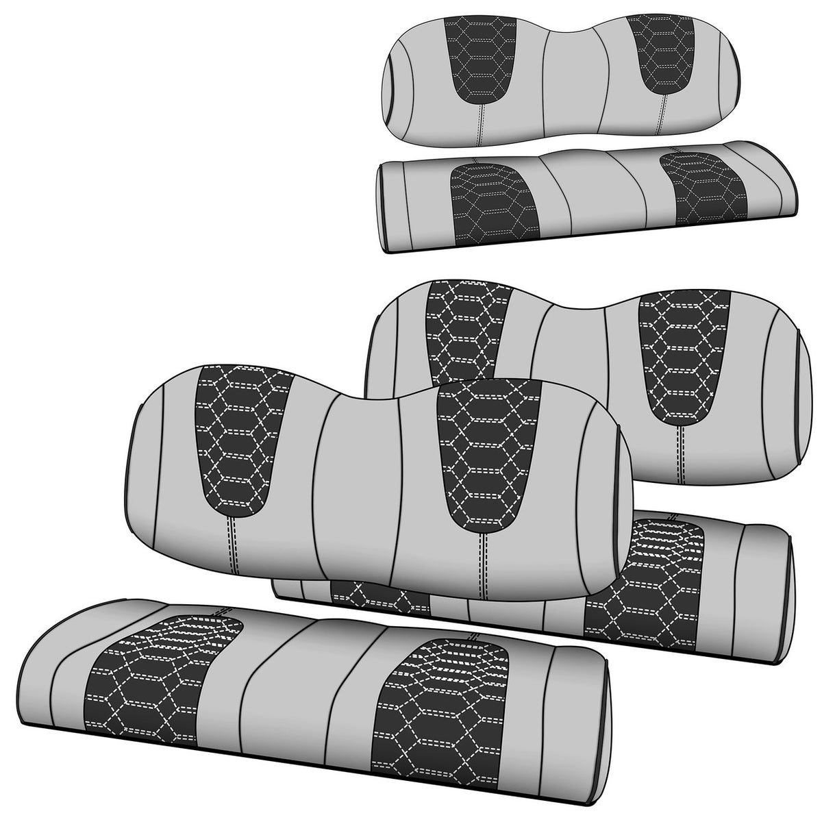 MODZ® Denago Nomad & Rover XL 6 Seat Cover Set - Custom