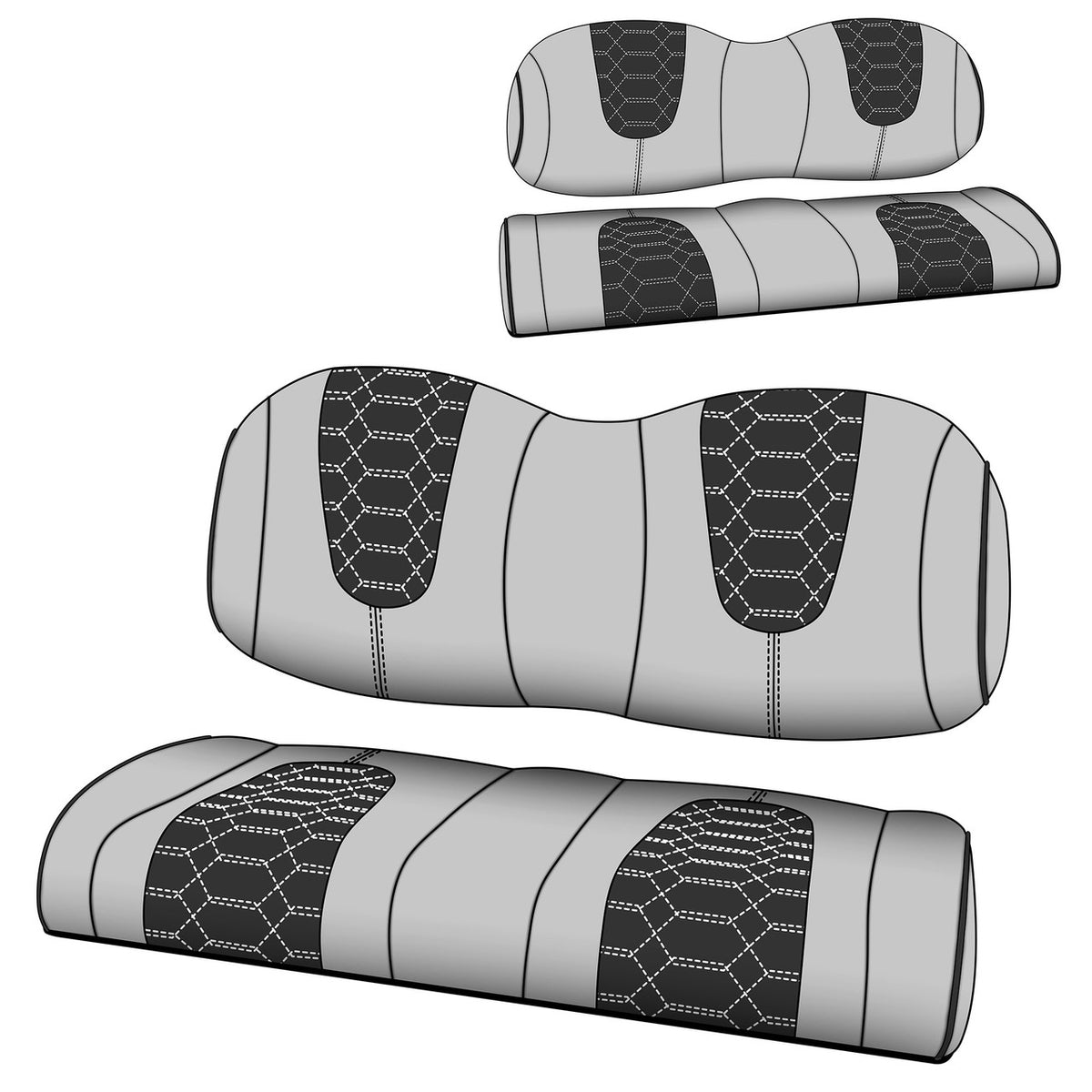 MODZ® Denago Nomad & Rover XL 6 Seat Cover Set - Custom
