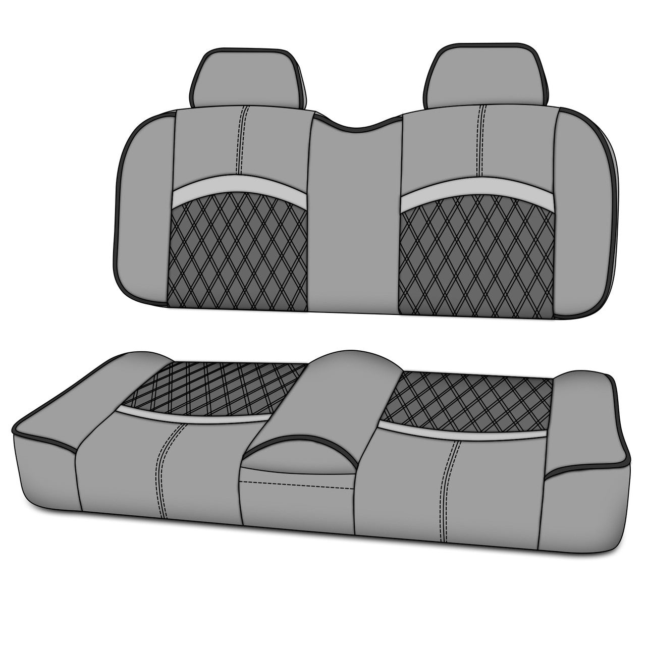 MODZ® FS1 FRONT SEAT FOR CLUB CAR, EZGO, ICON/EV1 & YAMAHA - CUSTOM