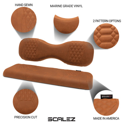 MODZ® SCALEZ REAR SEAT COVERS - RUST