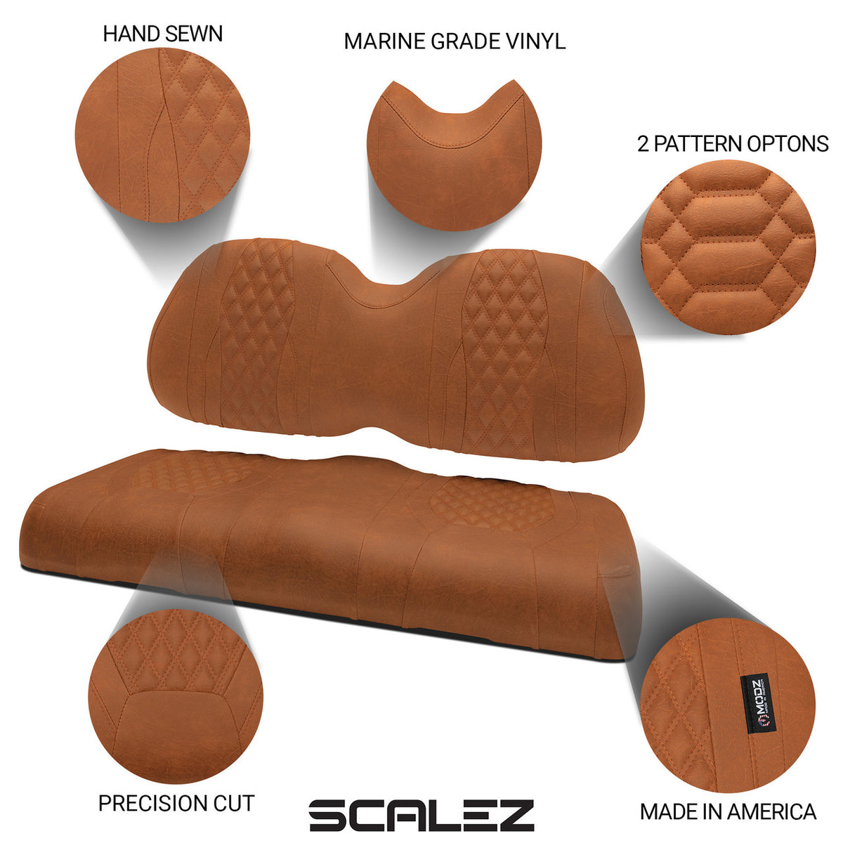 MODZ® SCALEZ SEAT COVERS - RUST