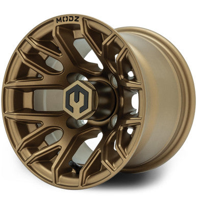 MODZ® Matrix Matte Bronze 10" Golf Cart Wheel