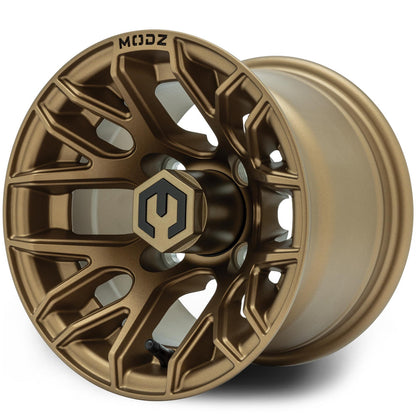 MODZ® Matrix Matte Bronze 10" Golf Cart Wheel