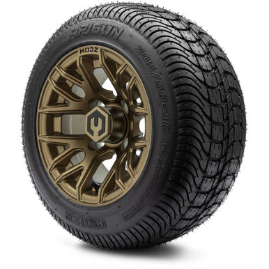 MODZ® 10" Matrix Matte Bronze Wheels & Street Tires Combo