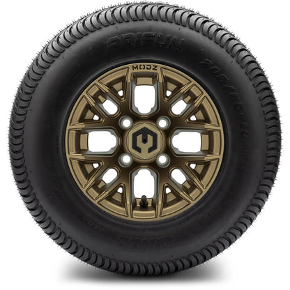 MODZ® 10" Matrix Matte Bronze Wheels & Street Tires Combo