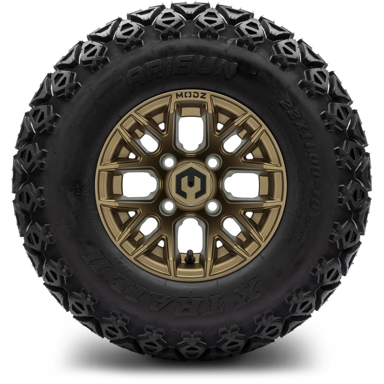 MODZ® 10" Matrix Matte Bronze Wheels & Off-Road Tires Combo