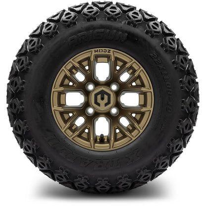 MODZ® 10" Matrix Matte Bronze Wheels & Off-Road Tires Combo