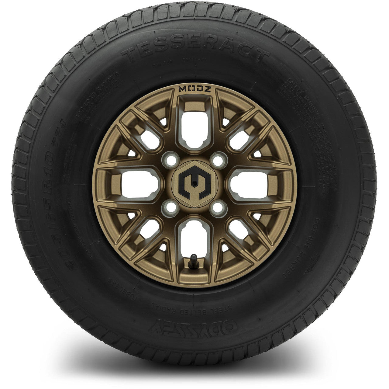 MODZ® 10" Matrix Matte Bronze Wheels & Street Tires Combo